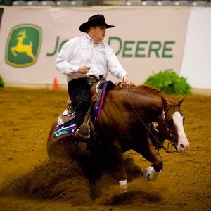 Tom McCutcheon riding his horse